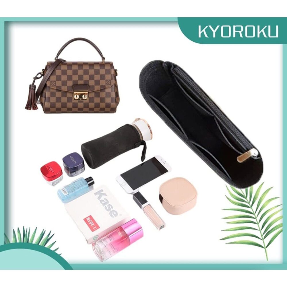 4743 Purse Organizer for CROISETTE handbag tassel bag felt Organizer - Picture 2 of 6